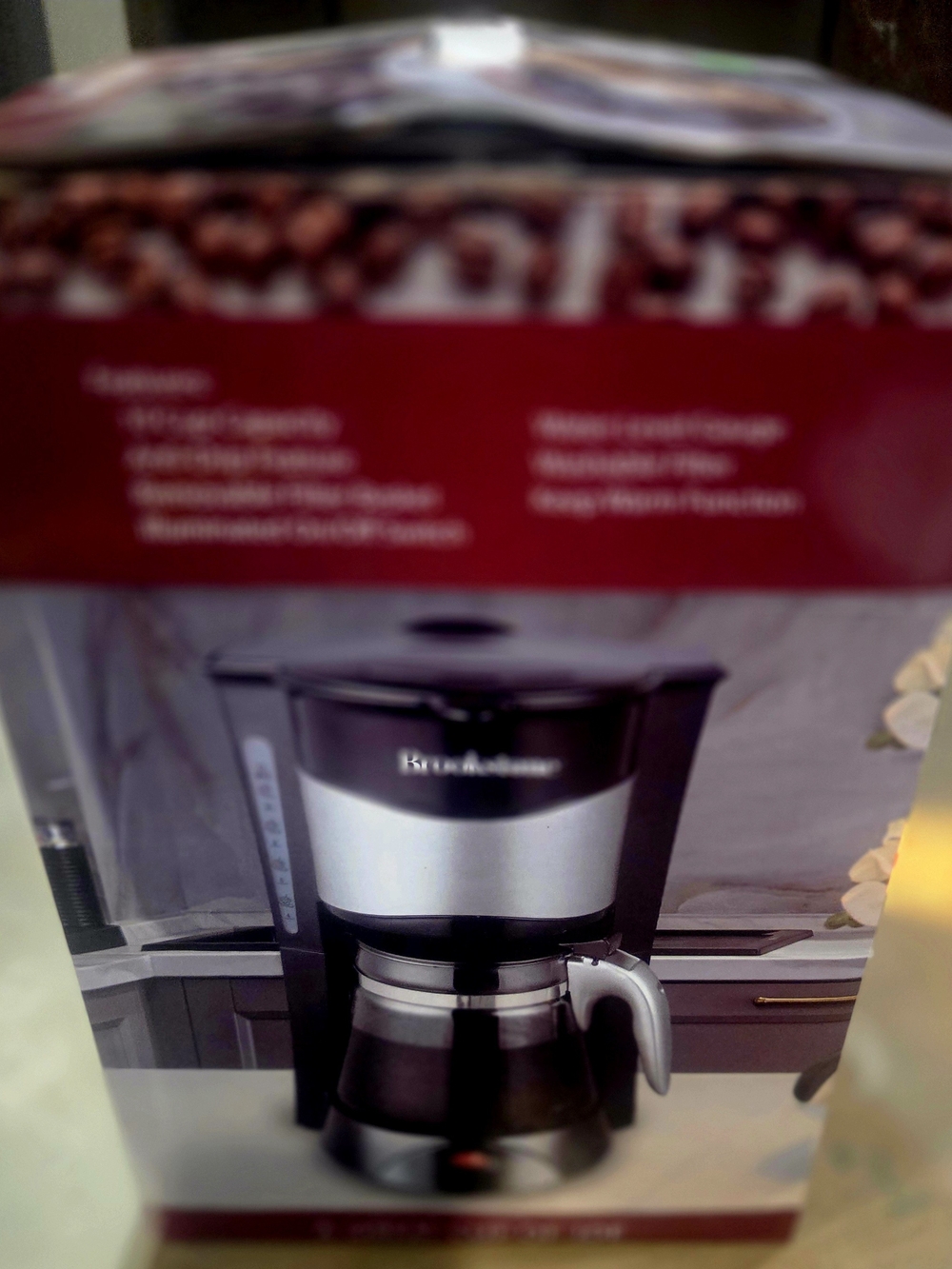 Black and Stainless Steel Drip Coffee Maker by